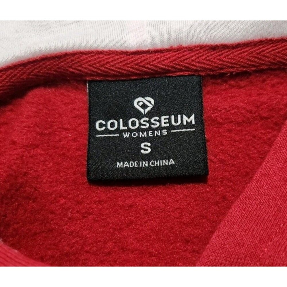 Colosseum Arkansas Razorbacks Womens Hoodie Small Red Sleeve Graphic Sweatshirt - Picture 8 of 8